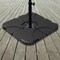 Umbrella Stand220 Lb. Capacity 4-Piece Fillable Weighted Cantilever And Offset Umbrella Base With Handle For Deck